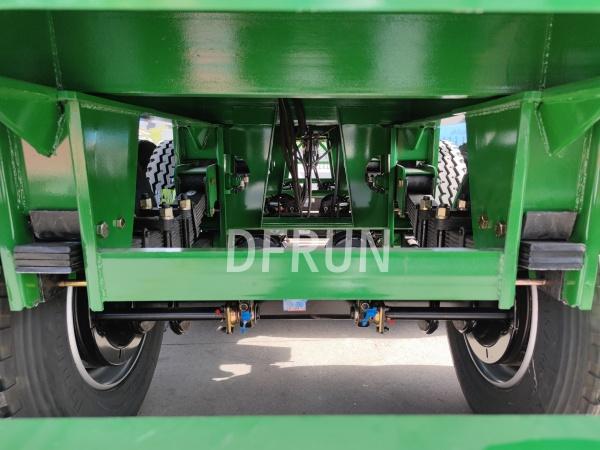 Completed trailers prepared for shipment to Abidjan