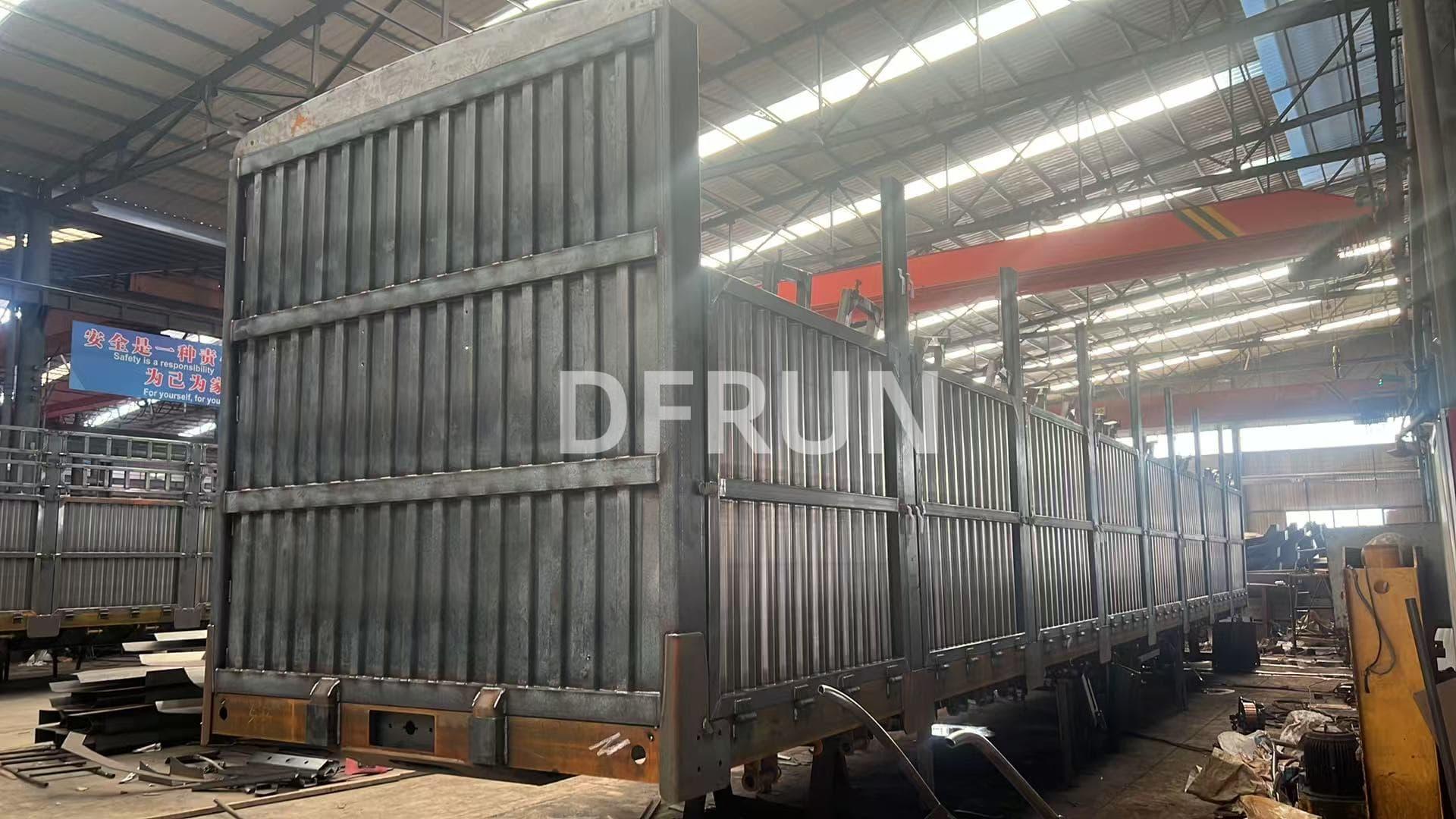 Completed 80-ton sidewall trailer