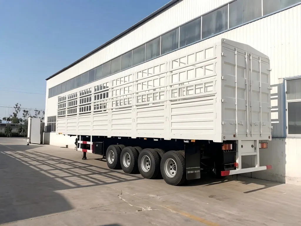 4 Axles Stake Trailer