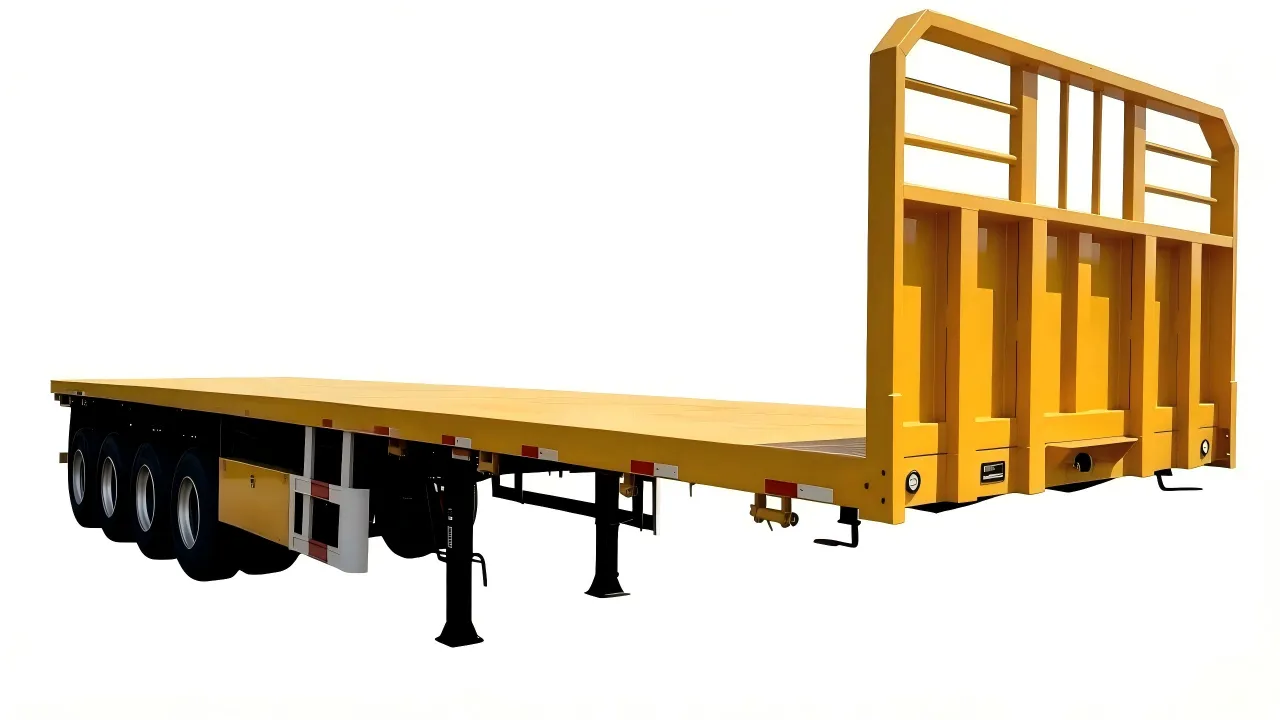 4 Axles Container Flatbed Trailer