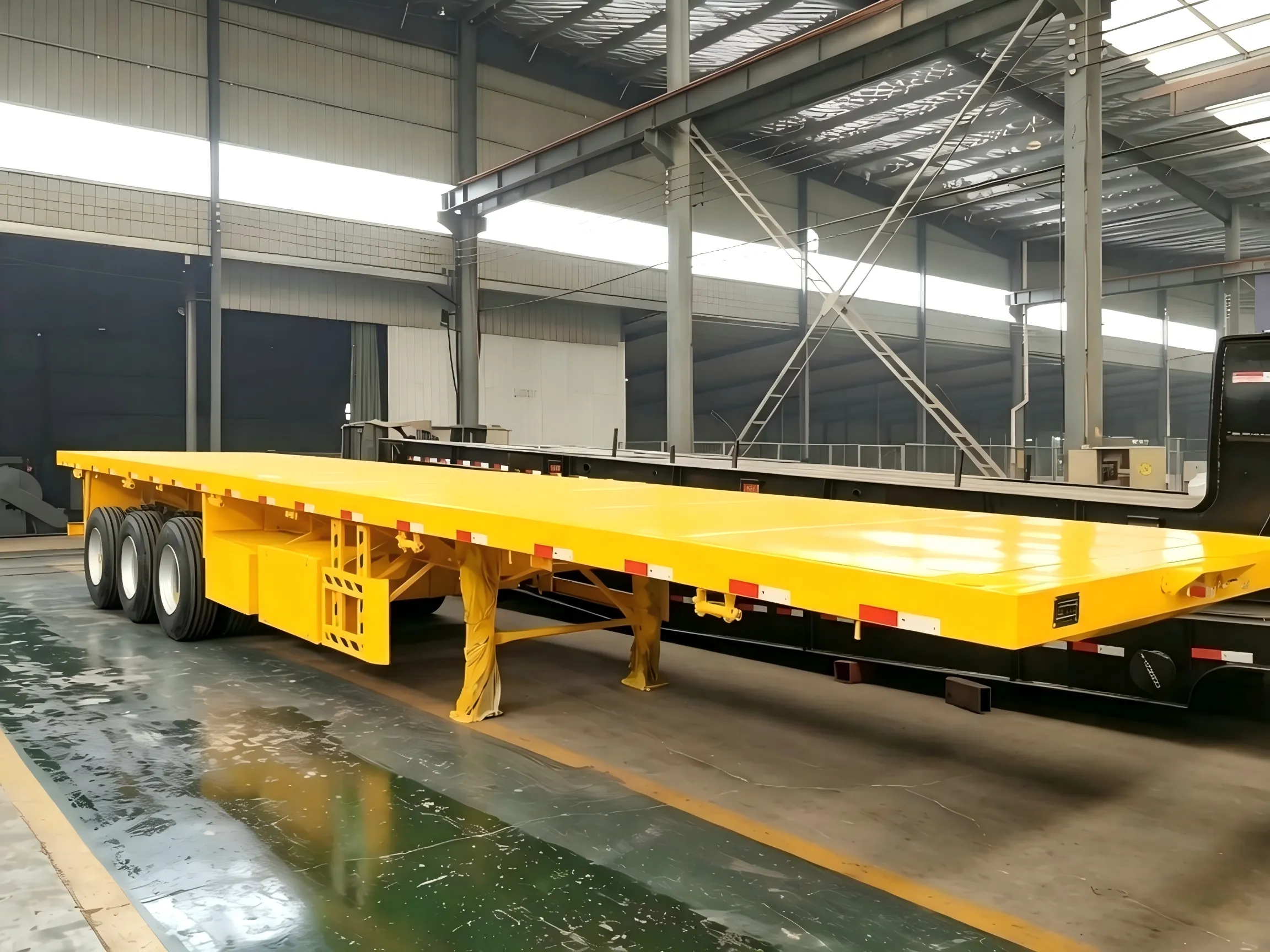 3 Axles Flatbed Trailer