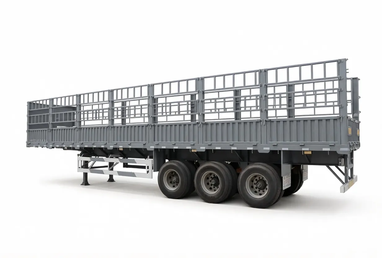 3 Axles Stake Trailer