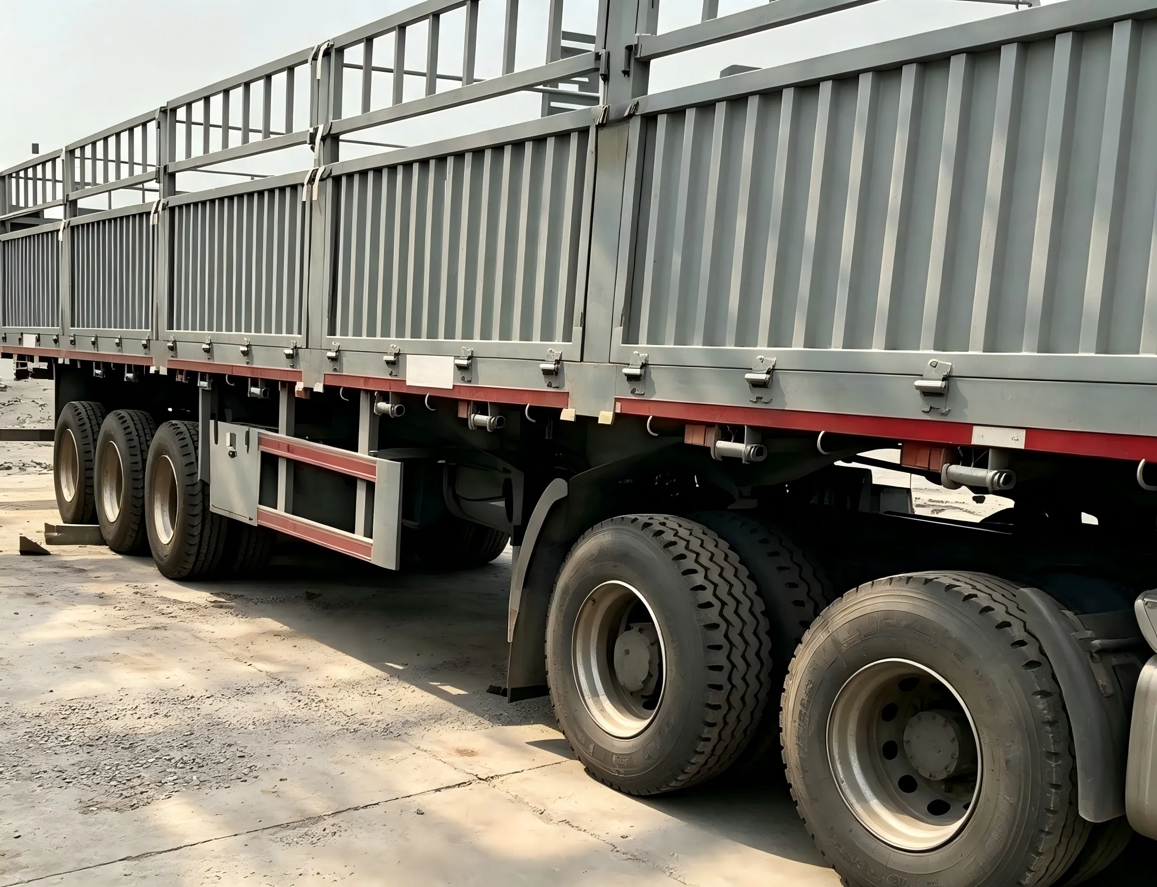 3 Axles Stake Trailer