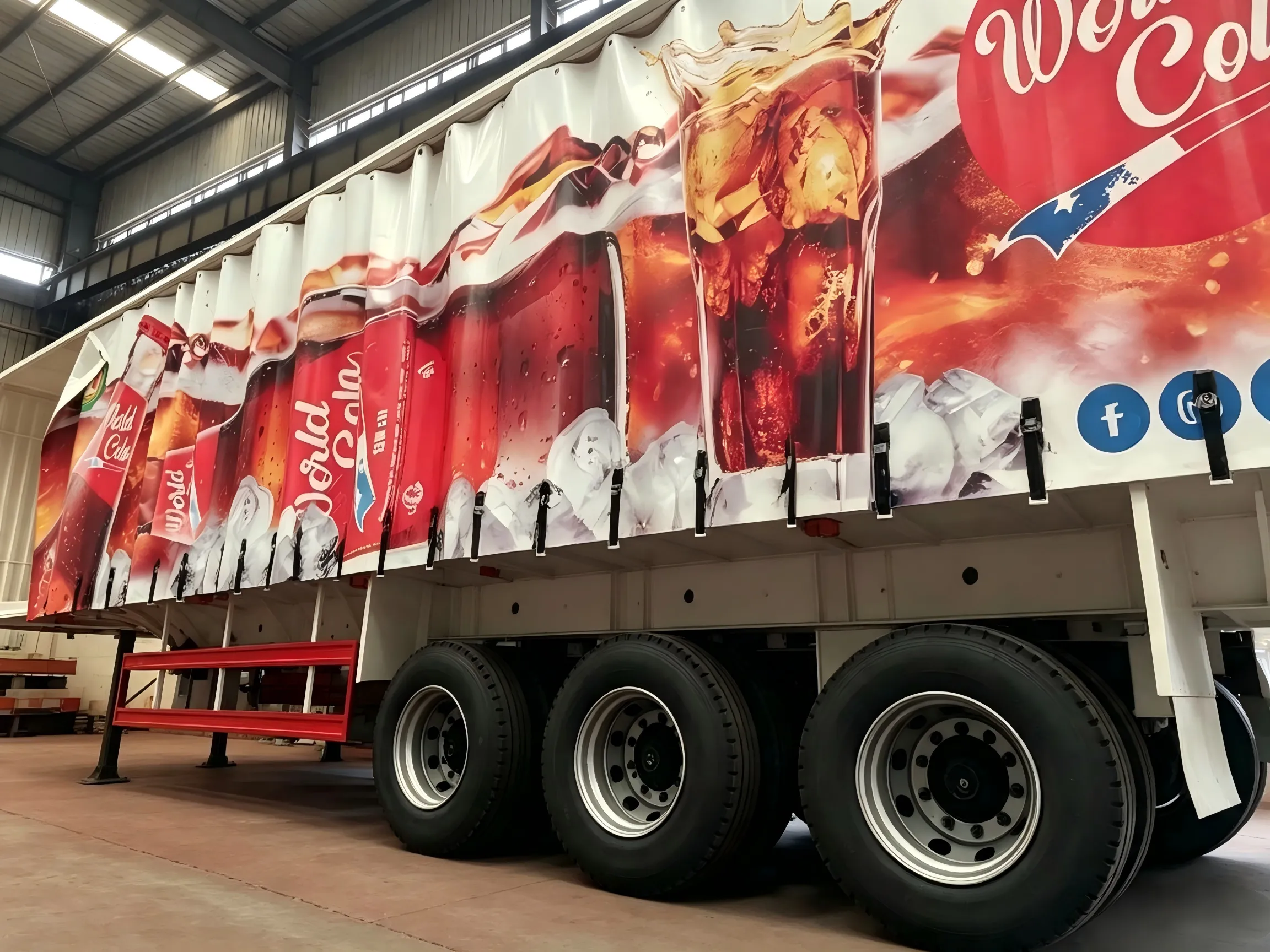 3 Axles Curtainside trailer