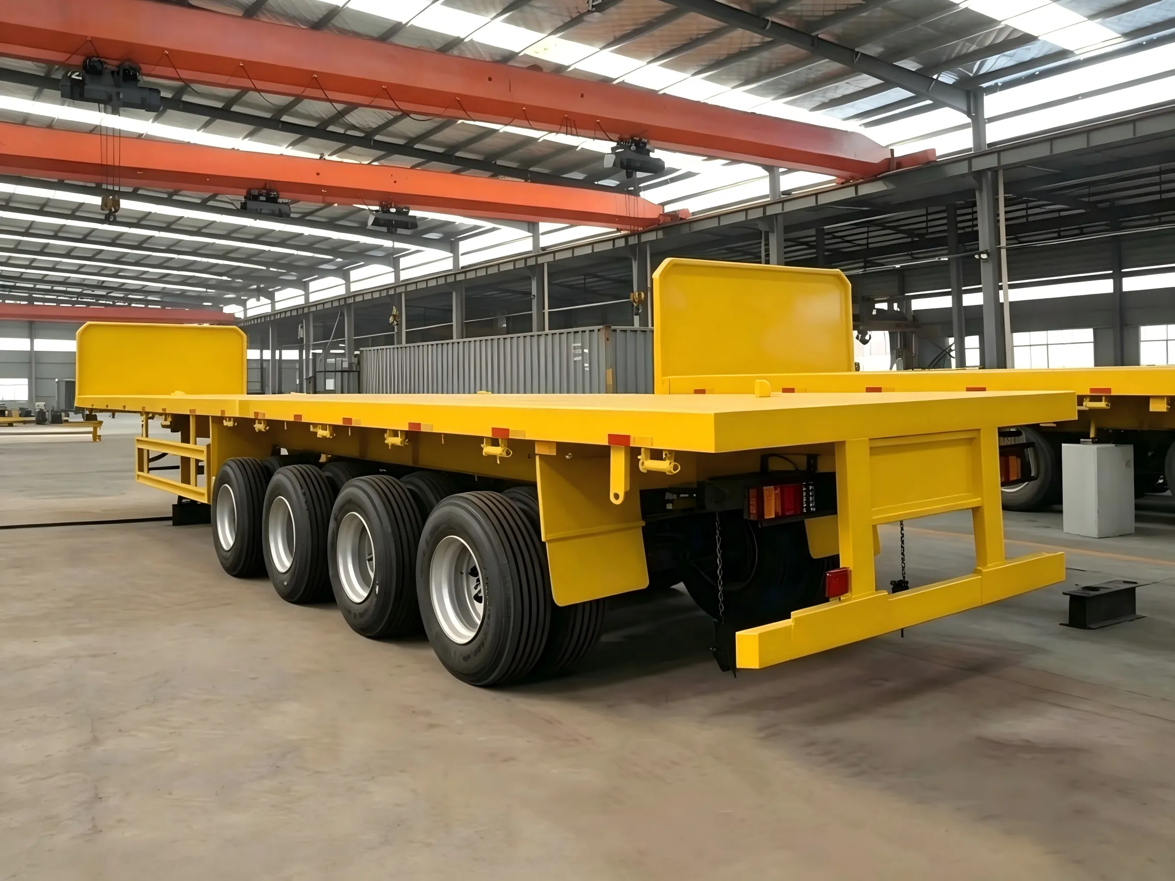 4 Axles Container Flatbed Trailer