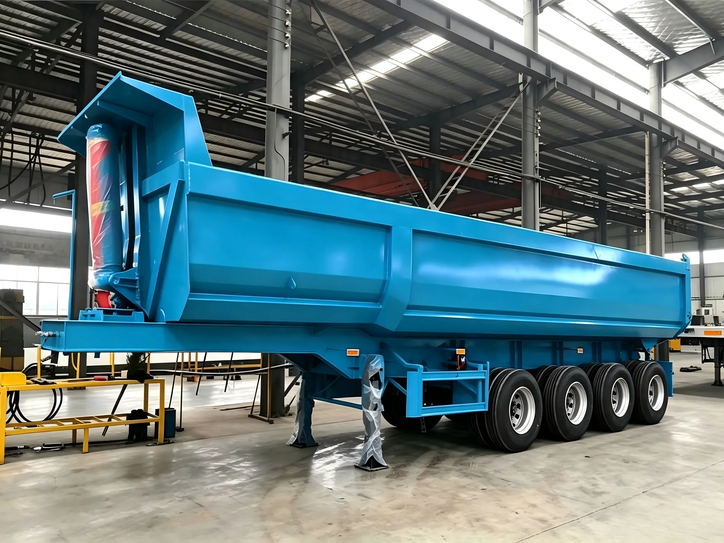 4 Axles U Shape End Tipper Trailer