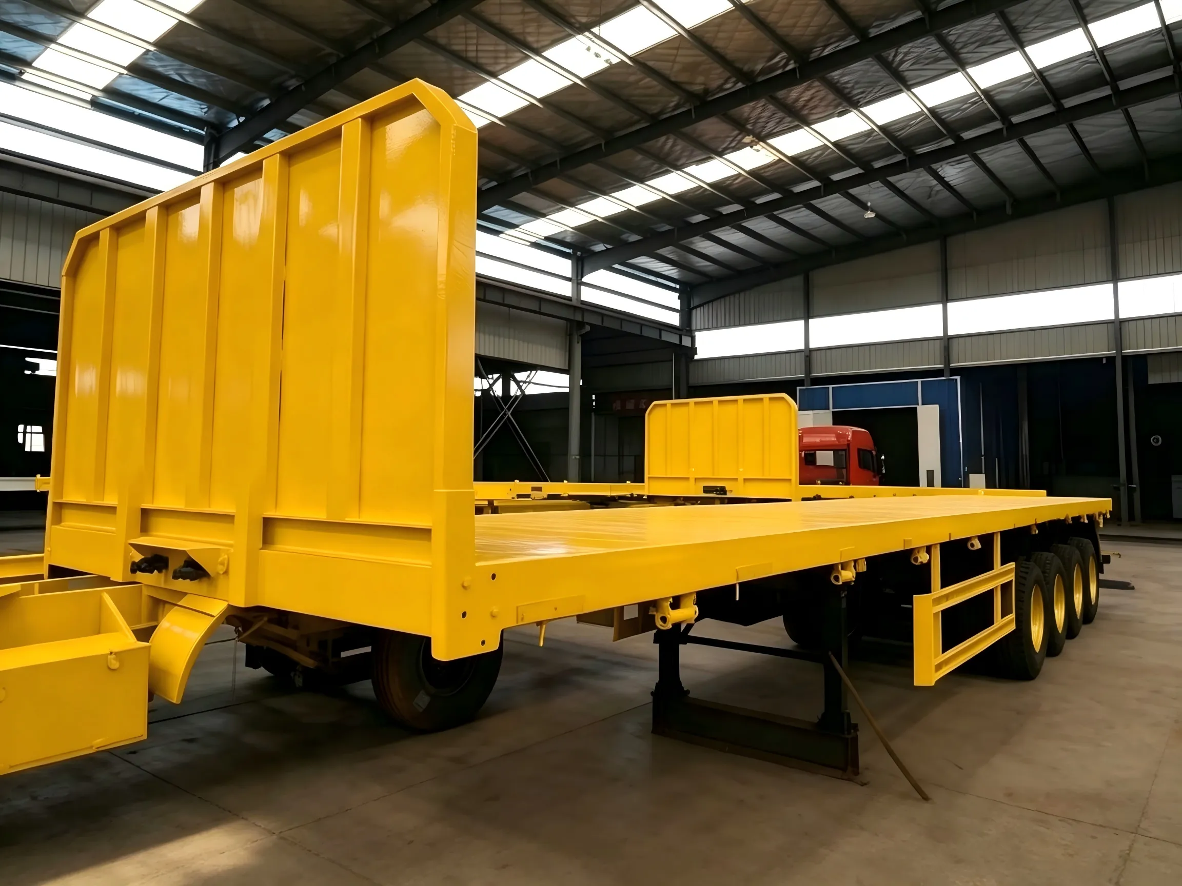 4 Axles Container Flatbed Trailer