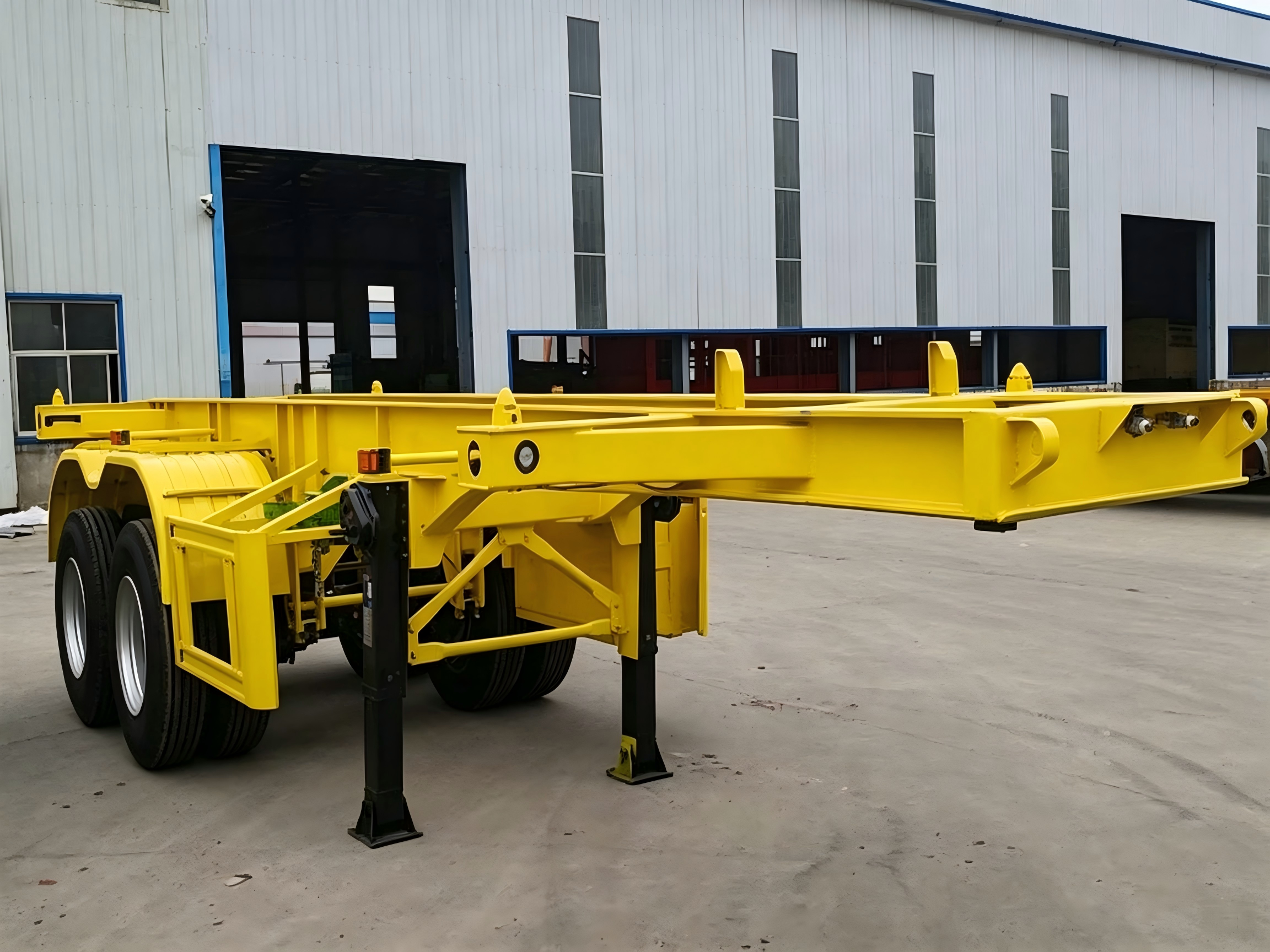 2 Axles Skeletal Trailer