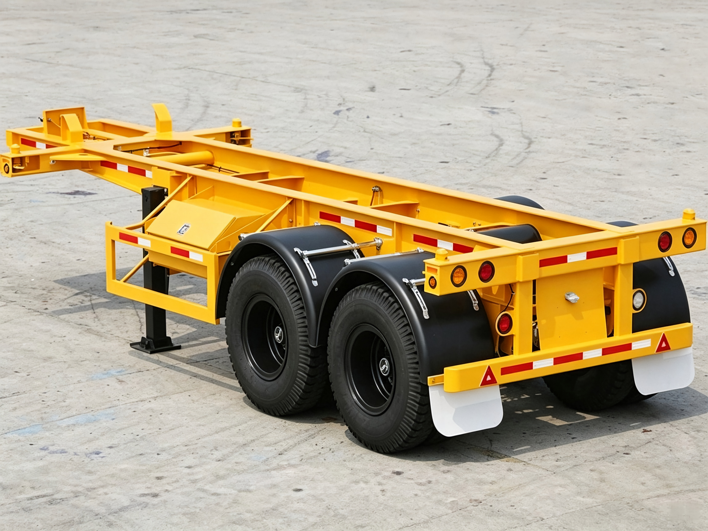 2 Axles Skeletal Trailer