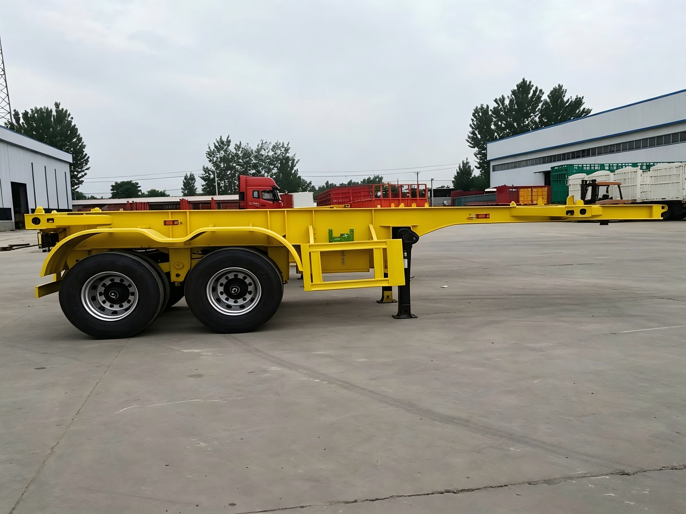 2 Axles Skeletal Trailer