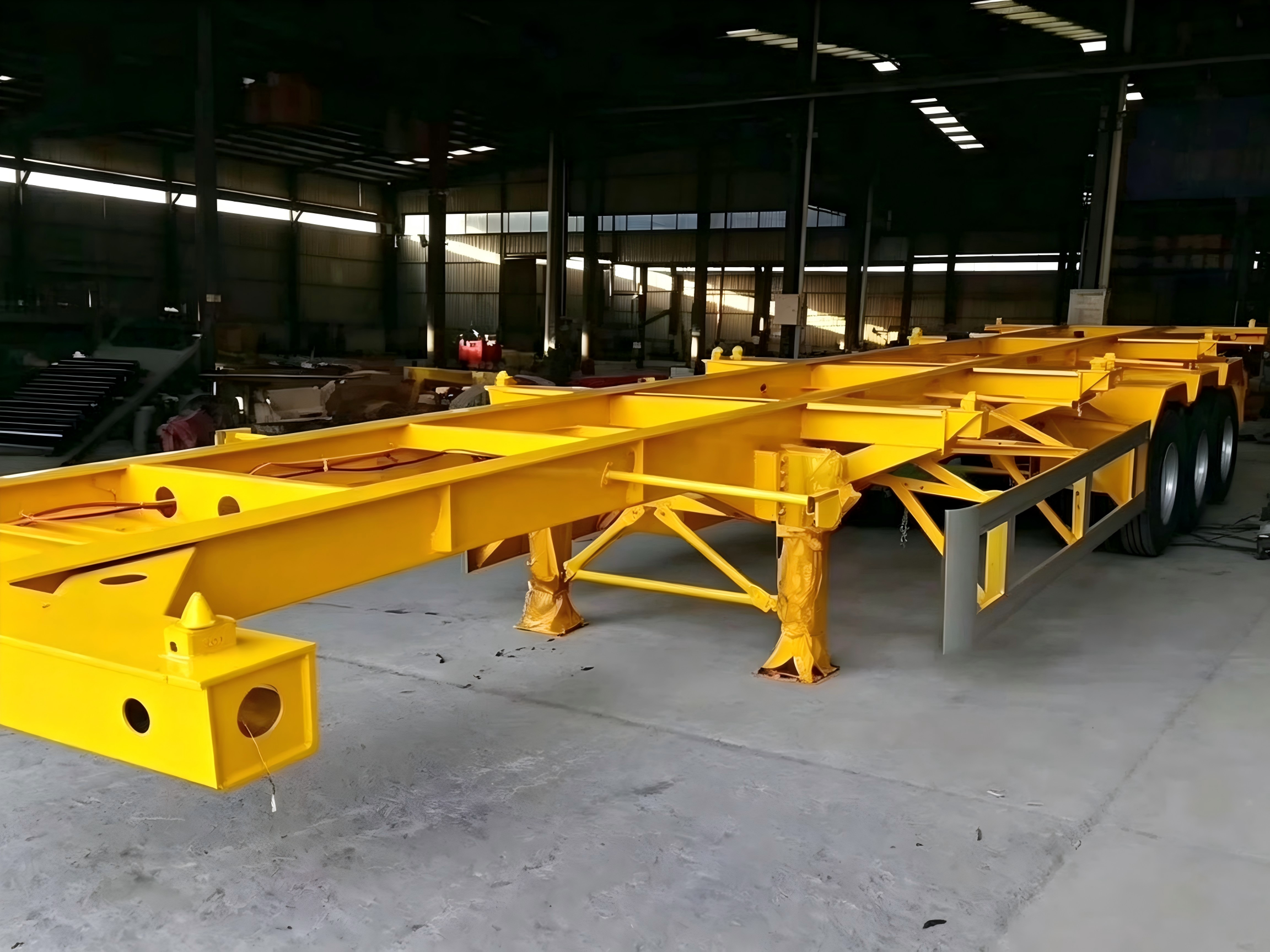 3 Axles Skeletal Trailer